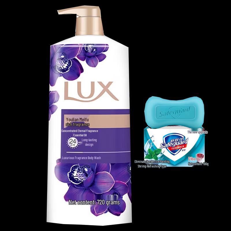 Lux Enchanting Lotus Body Wash & Peppermint Soap Set