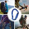Heavy Duty Carabiner Heavy Duty Aluminum Hooks Metal Mountain Climbing Clips For Rigging Hammocks Pets Ropes Rappelling Training