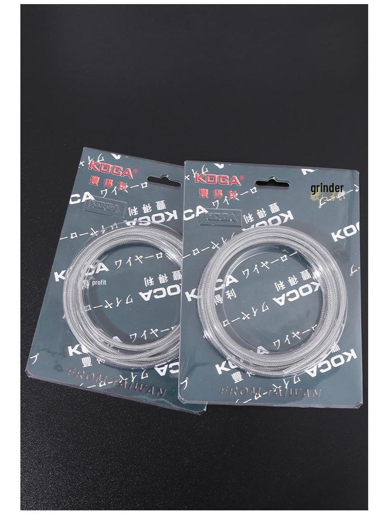 4/5mm Wear-Resistant Steel Wire Rope for Hand-Cranked Grinding Machines - Complete Set with Stainless Steel Cable