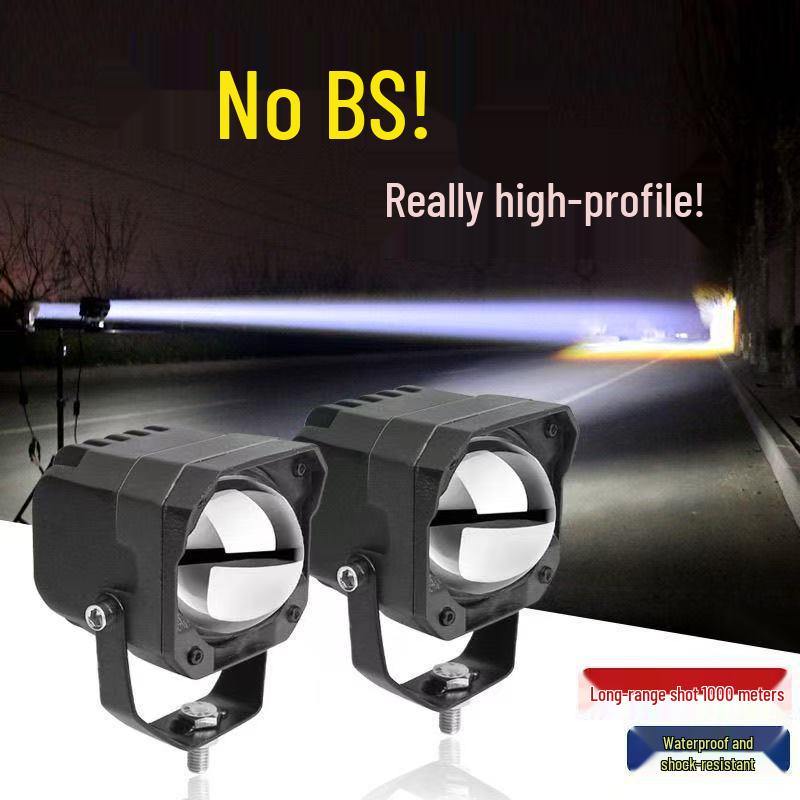 High Beam Laser Headlights & Fog Lights for Off-Road Vehicles High Beam (White), Low Beam (Yellow), Single Unit