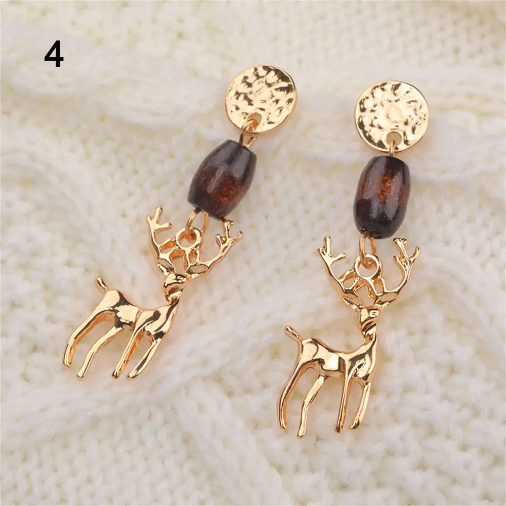 New Christmas Gift Jewelry Drop Earrings Christmas Tree Earrings Snowman Santa Claus