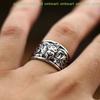 [C]Vintage Nine Tailed Fox Rings For Women Men Trendy Ring Jewelry Gifts Adjustable
