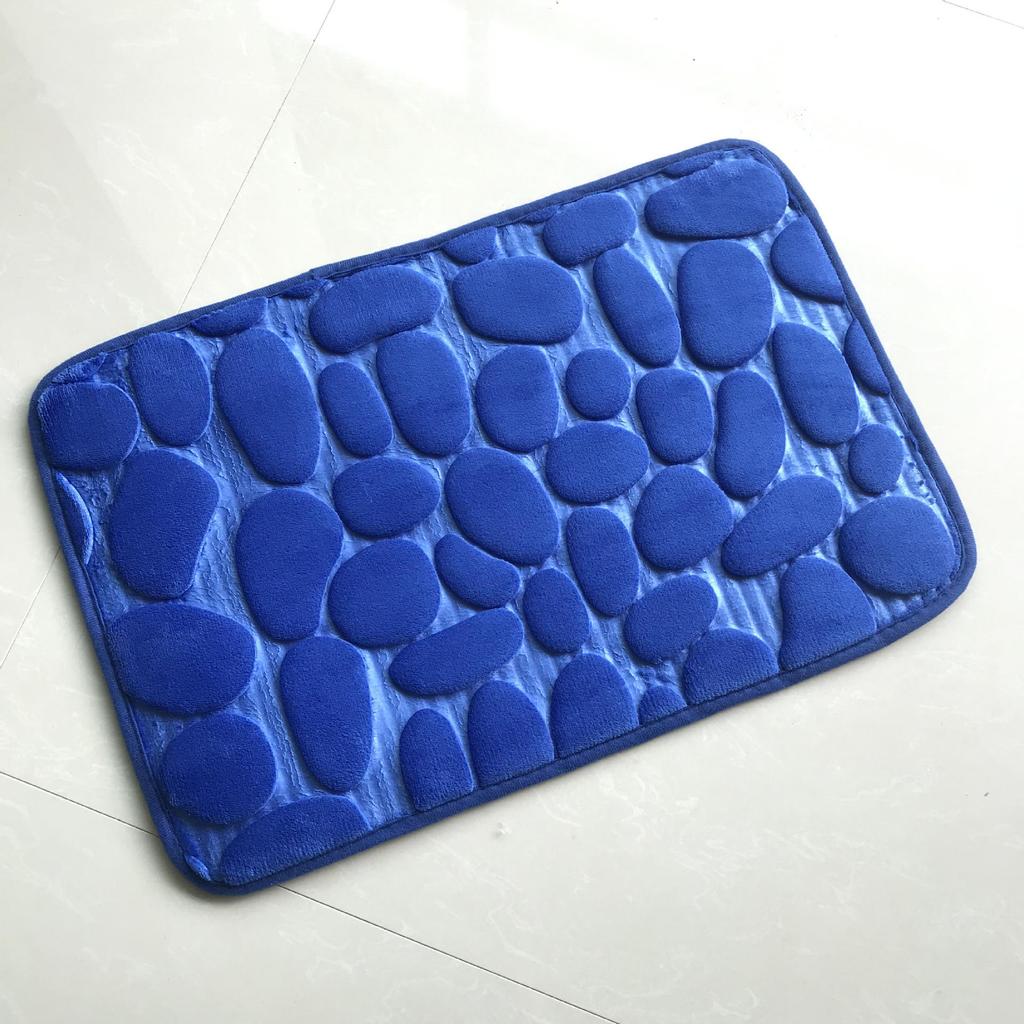 Pebble Embossed Water-Absorbing Anti-Slip Bathroom Floor Mat