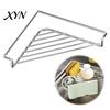 Space Saving Dish Drainer Corner Sink Stainless Steel Triangular Shelf, Rustproof Compact Wire Organizer Rack, Utensil Drying Rack for Kitchen