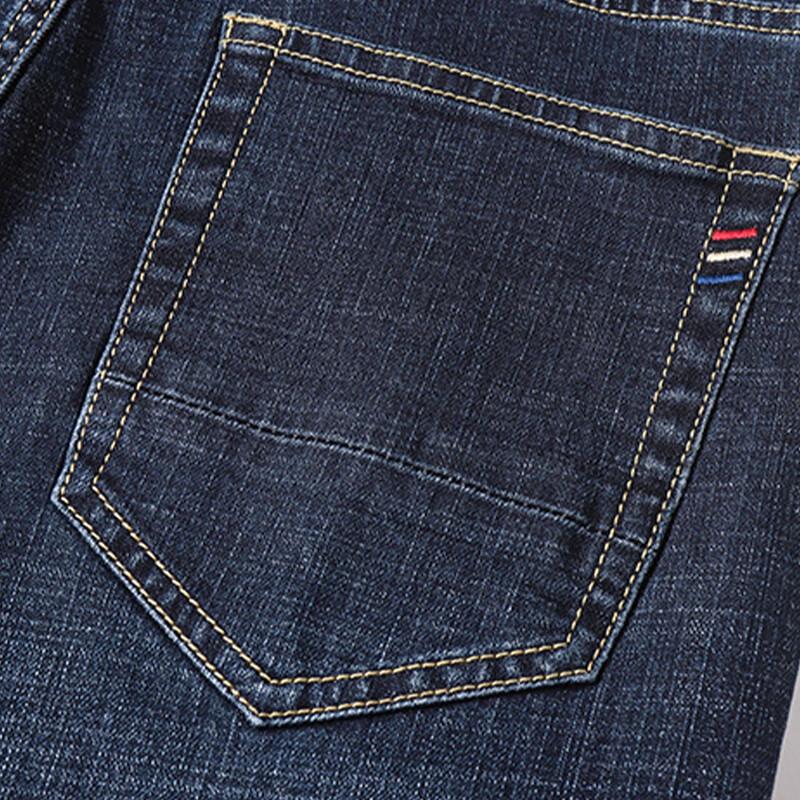 PLAYBOY Men's Spring Autumn Business Casual Stretch Straight Jeans