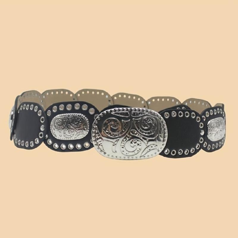 Classical American Style PU Decorative Belt For Men And Women Practical Waist Belt Adjustable Fashion Accessory