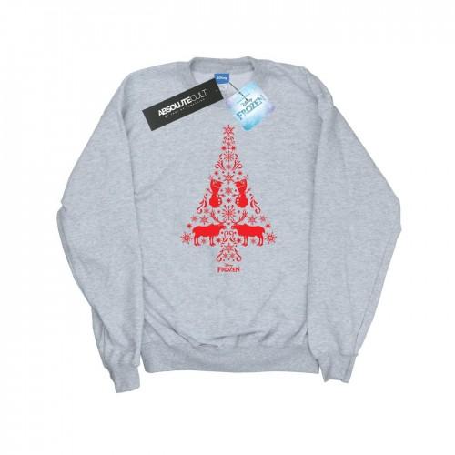 Disney Womens/Ladies Frozen Christmas Tree Sweatshirt