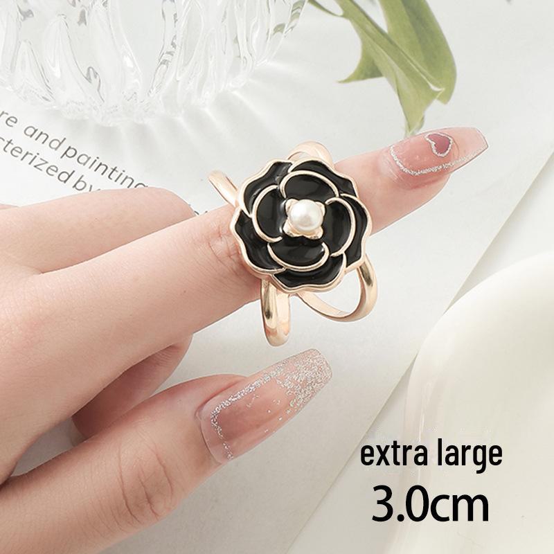 Elegancki perłowy kwadratowy szalik i klamra do płaszcza - wielofunkcyjny dodatek