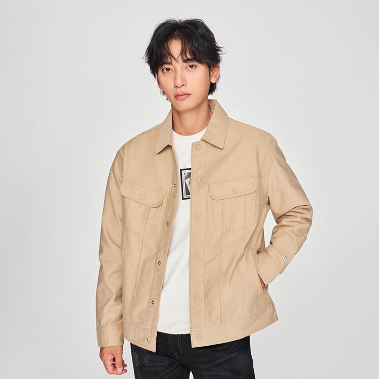 Lee Jackets Men's Khaki Lapel Moderate Other LMT007812101277A05978