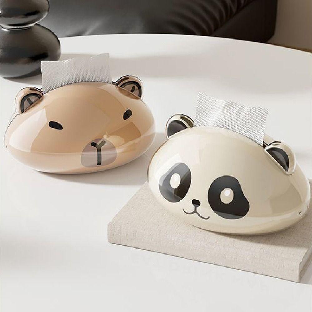 Animal Paper Towel Case Magnetic Panda Paper Container Durable Paper Towel  Dispenser  Kitchen