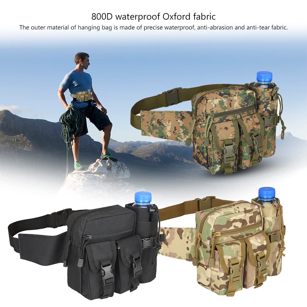 HARUMAKI Waist Military Vertical Large Body Adjustable Front Pocket for Shoulder Hip Perfect for and Other 4L Capacity 2-Way Bag, Multifunctional,