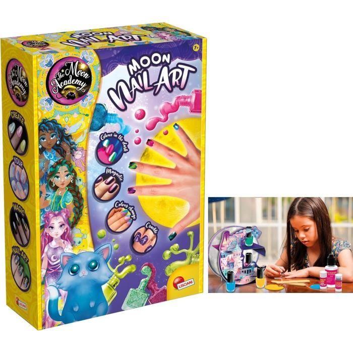 Nail Art - Craft Kit - THE MOON ACADEMY - Components for Varnish, Varnish Bottles chiaro