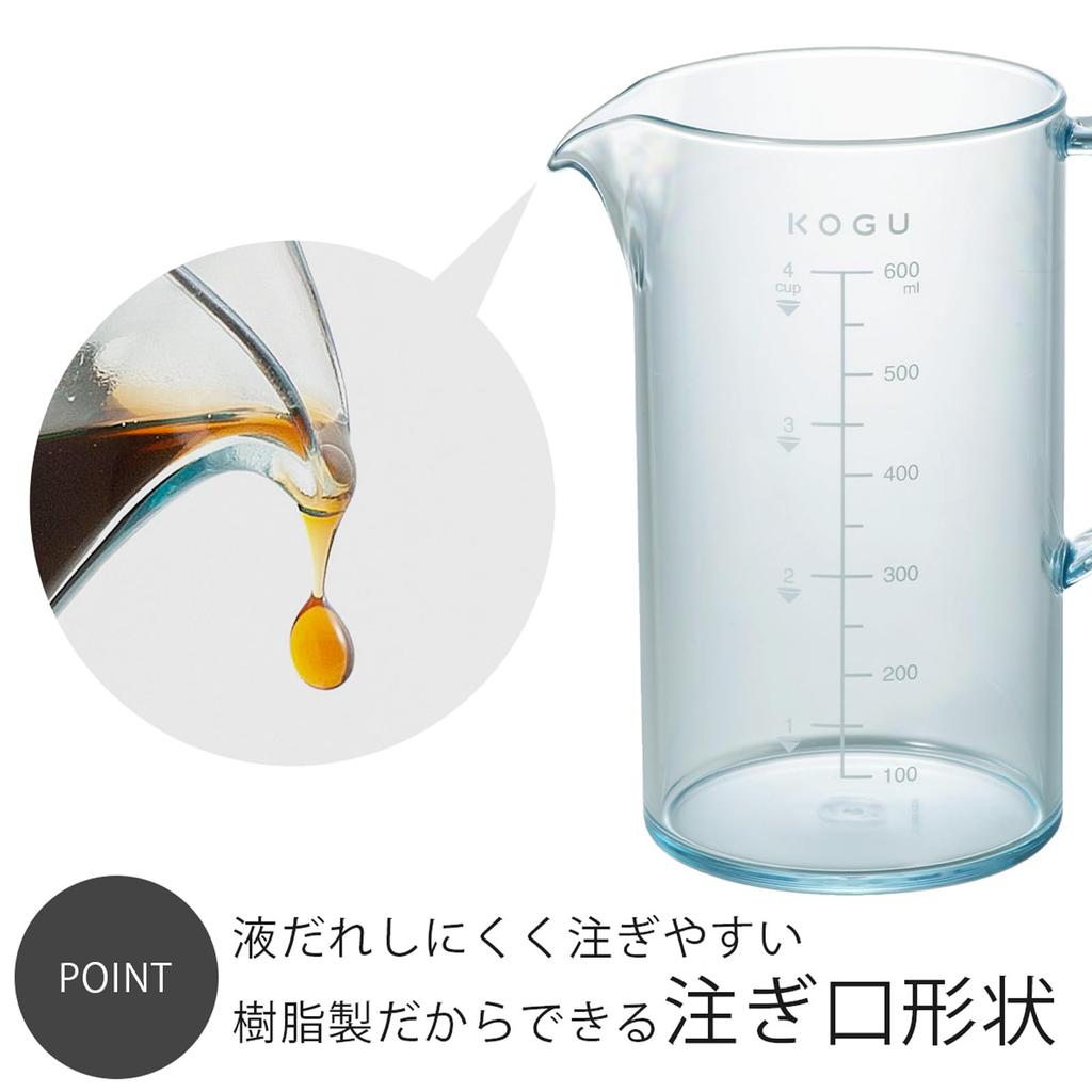 Coffee Tools KOGU Shimomura Planning Unbreakable Coffee Server 600ml [Made in Japan] Dishwasher Safe Resin Transparency Like Glass Lightweight