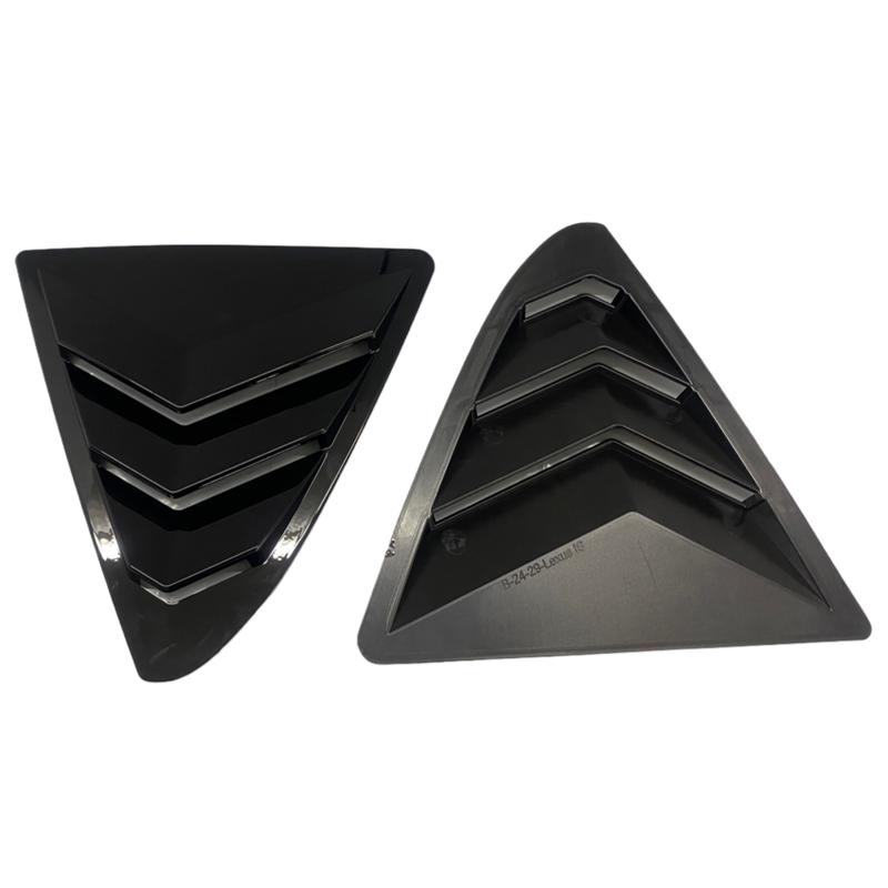 Pair Car Rear Window Quarter Louver Cover For Lexus IS300 IS250 200t 2013 2014 - Side Vent Shutter Trim Scoop Accessories
