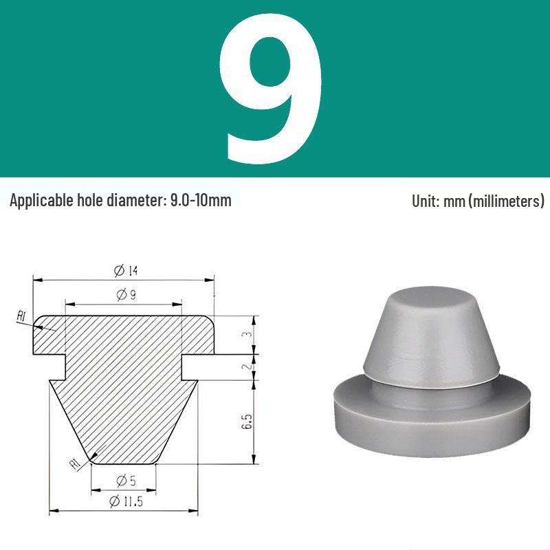 High-Temp Resistant Silicone Rubber Stopper with Card Slot Sealing Cap