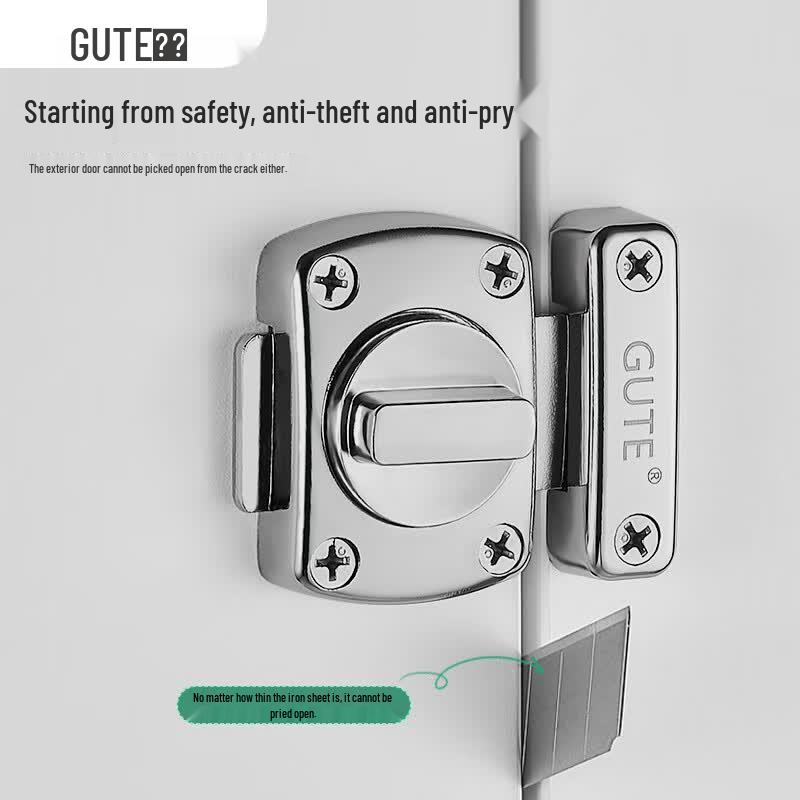 GUTE Drill-Free Surface Mount Door Latch