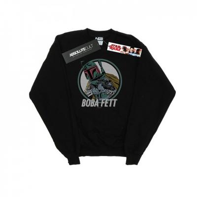 Mens Boba Fett Retro Circle Sweatshirt
