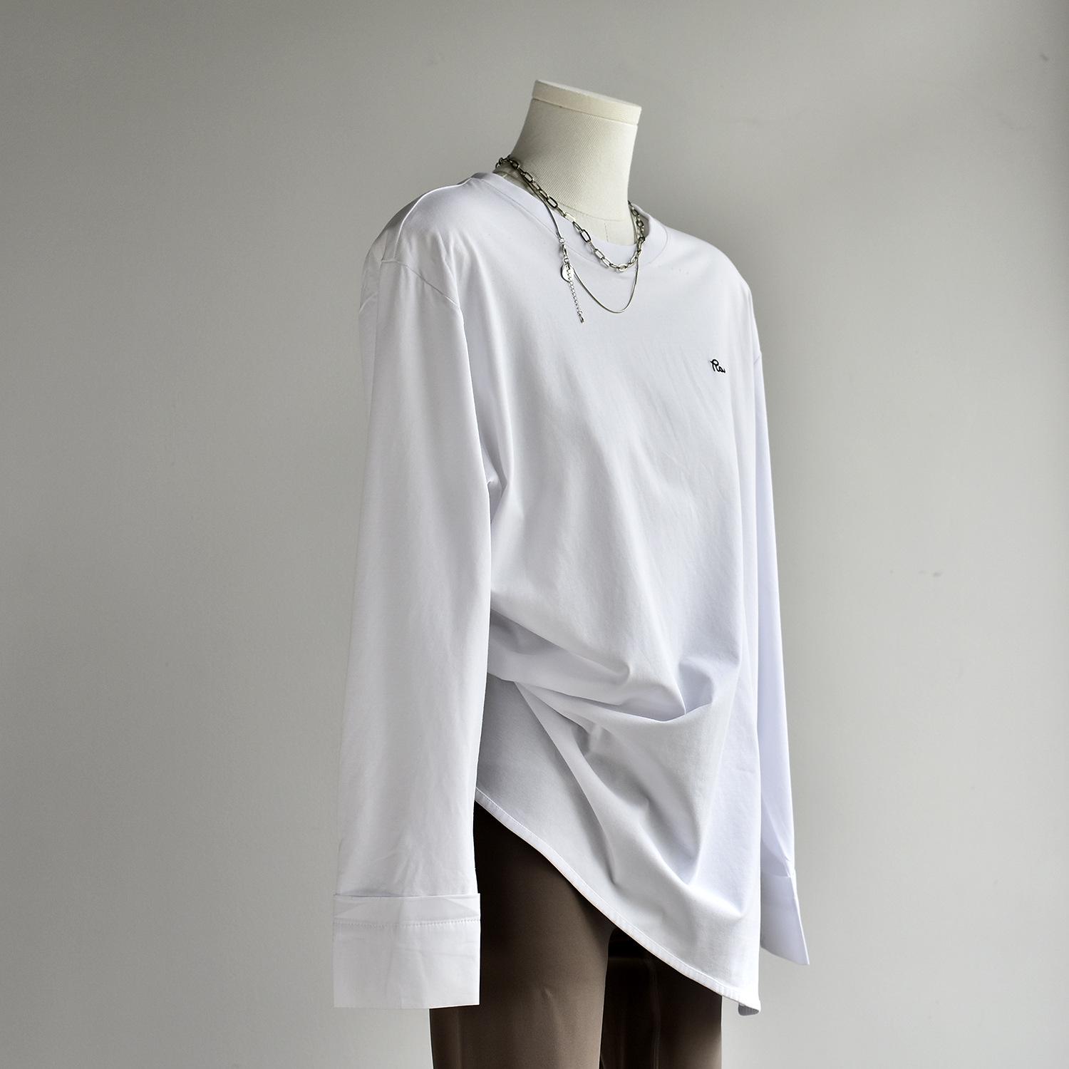 

Женская летняя универсальная белая рубашка с защитой от солнца — повседневная, свободная, средней и длинной длины F (recommended 80-150 lbs)