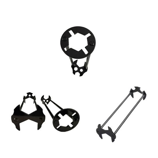 1/2Pcs Sink Wrench Long Pole Labor-Saving Design 6 in 1 Double-Head Faucet Wrench High-Strength Carbon Steel Multifunctional Plumbing Tool