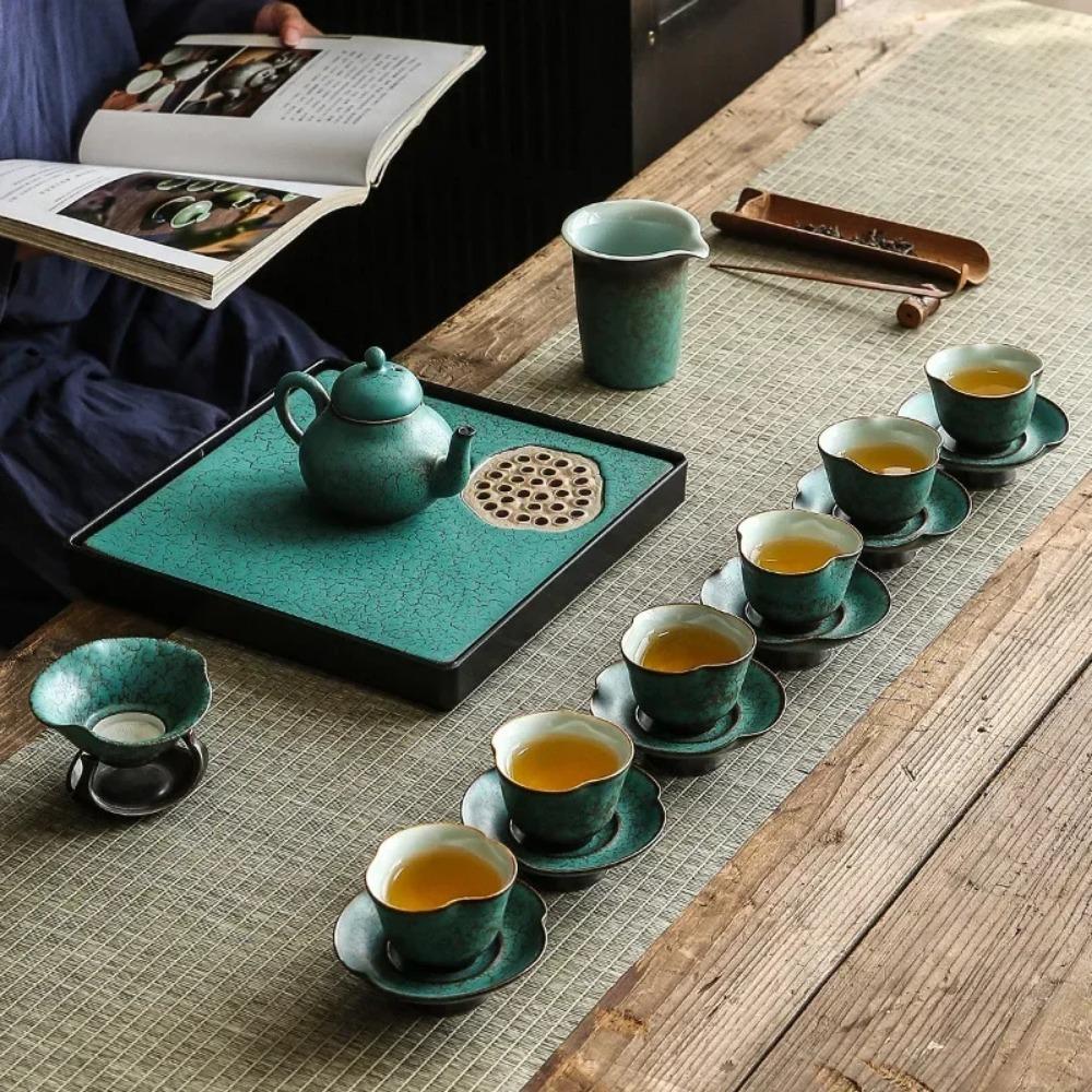 3 Style Vintage 150ml Pottery Kettle Teapot Tea Ceremony Set Milk Oolong Tea Tie Guan Yin Puer Small Teapot Green Teaware Type
