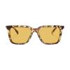 Coach Solid Design Acetate Square Sunglasses Men's Brown