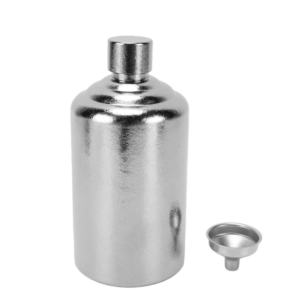 Pure Ti Round Flask Portable Lightweight Durable Ti Made Smooth Pouring 520ml