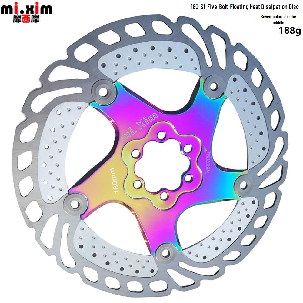 Mountain Bike Cooling Floating Disc Brake Rotor & Pads 140-203mm