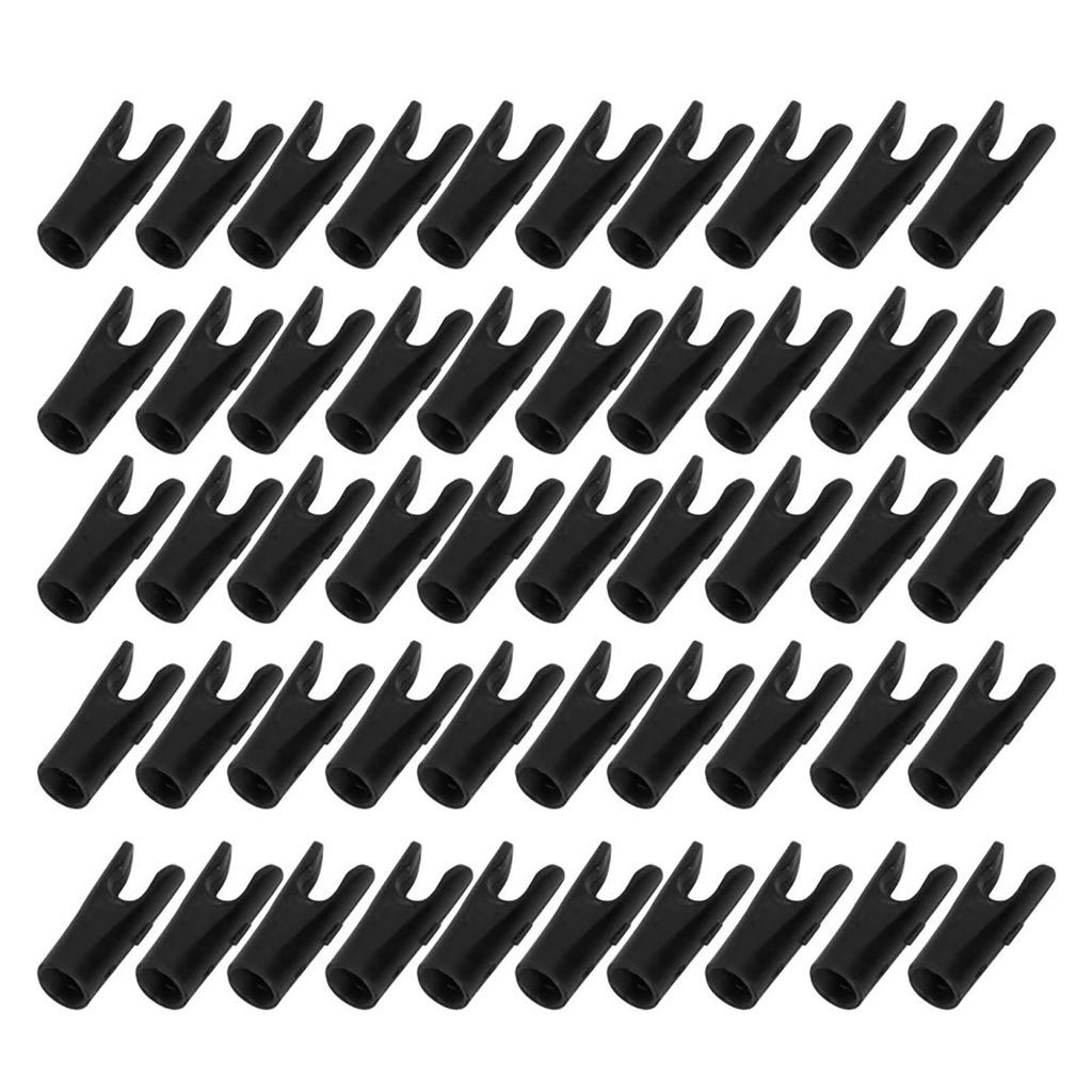 50Pcs Archery Nocks Insert Pin Shaft Tails Hunting Shooting Accessory