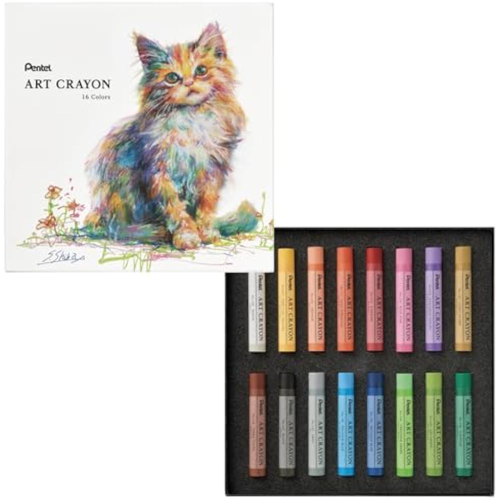 Pentel Crayon Art Crayon 16 color set PTAC-16