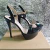 Sandale Femei Stiletto Sexy cu Vârf Decupat Pantofi cu Toc Înalt Platformă Lux Club Elegant Pantofi Toc Înalt Petrecere Club de Noapte Nuntă Dans Jazz