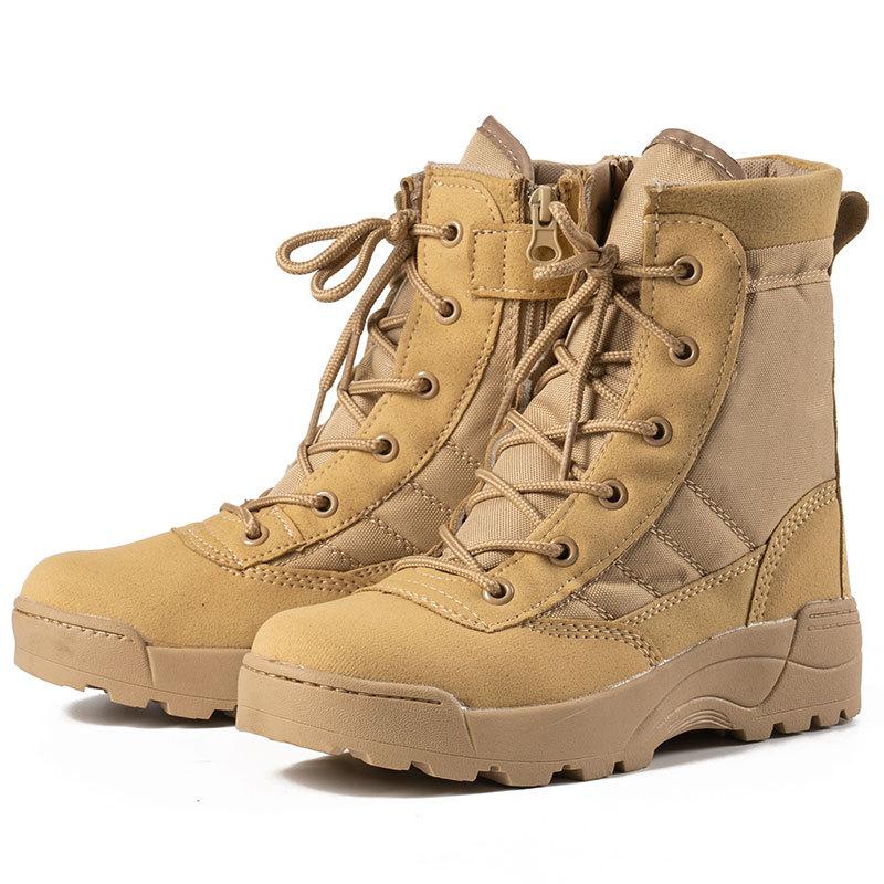 Fashion Men's Boots Combat Mens Ankle Boot Tactical Big Size 36-46 Boot Male Shoes Work Safety Shoes Men Motocycle Boots