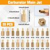LEONTOOL Aftermarket Carburetor Jet Kit with 30 Carburetor Nozzles Main Jets with 10 Slow