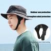 Wide Brim Sun Hat Foldable Hiking Fishing Hat Men And Women UPF50+ Surfing Sunscreen Fisherman Hat