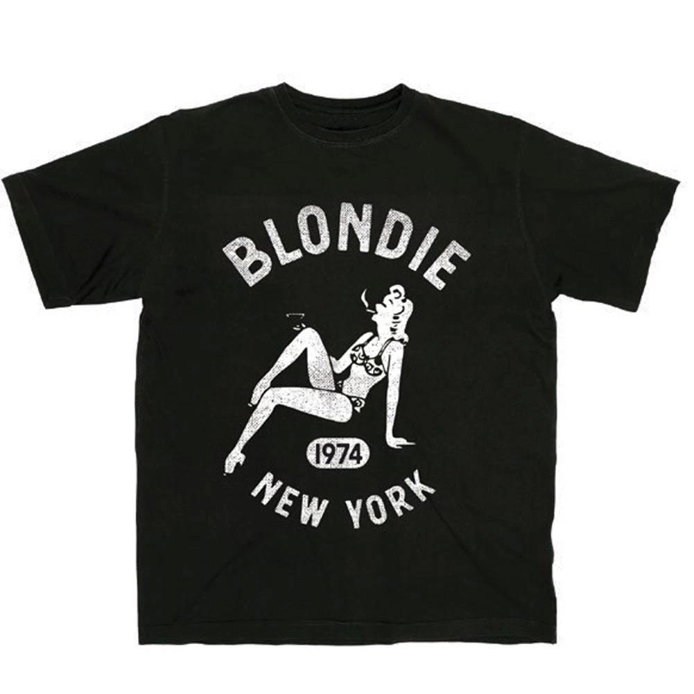 Men s Blondie Bar Girl Slim Fit T-shirt Medium Black M