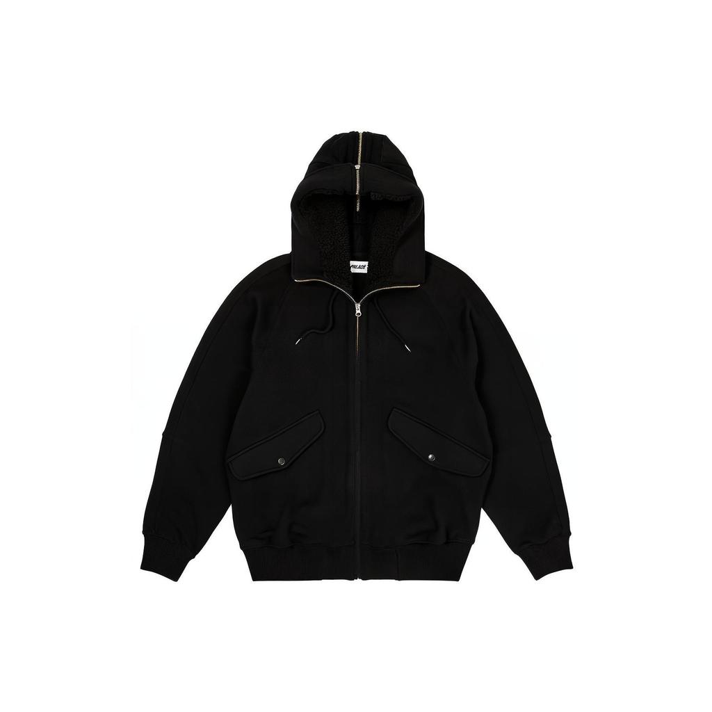 Palace Split Hood Bomber Sweat Black Unisex Outerwear P23CS211