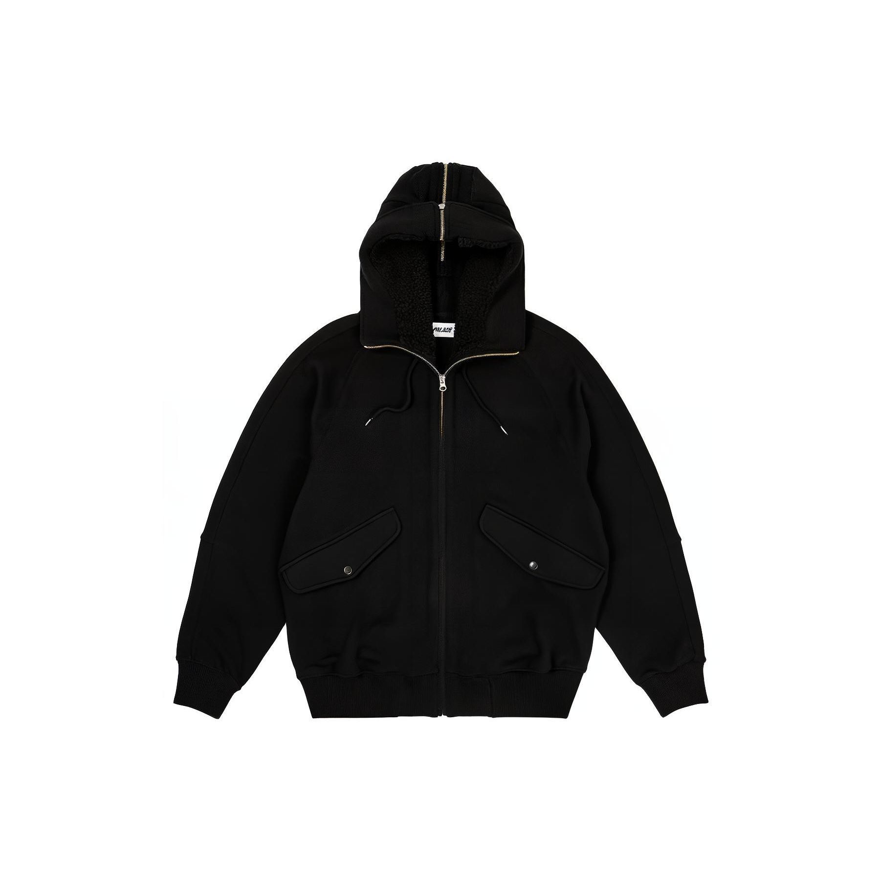 

Palace Split Hood Bomber Sweat Black Unisex Outerwear P23CS211 L