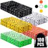 100pcs 8mm Small Square Corner Dice & Storage Bag Ideal for Tabletop Games, Party Activities, Leisure Games & DIY Craft Props