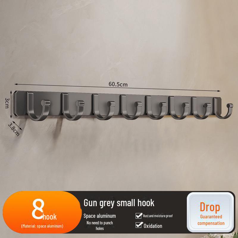 Strong Adhesive Wall Hooks for Kitchen, Bathroom, or Entrance - No Drilling Required