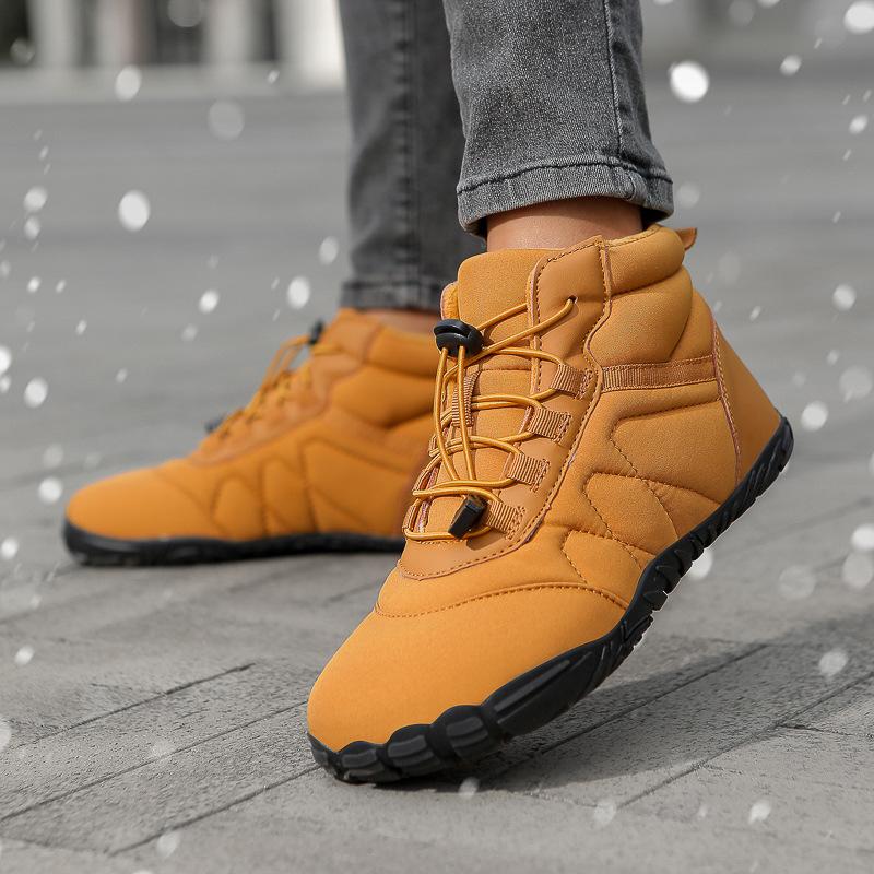 Herbst- und Winter-Freizeit-Samt-Outdoor-Warm-Baumwollschuhe Übergröße High-Top Kälteschutzstiefel Schnee-Baumwollstiefel