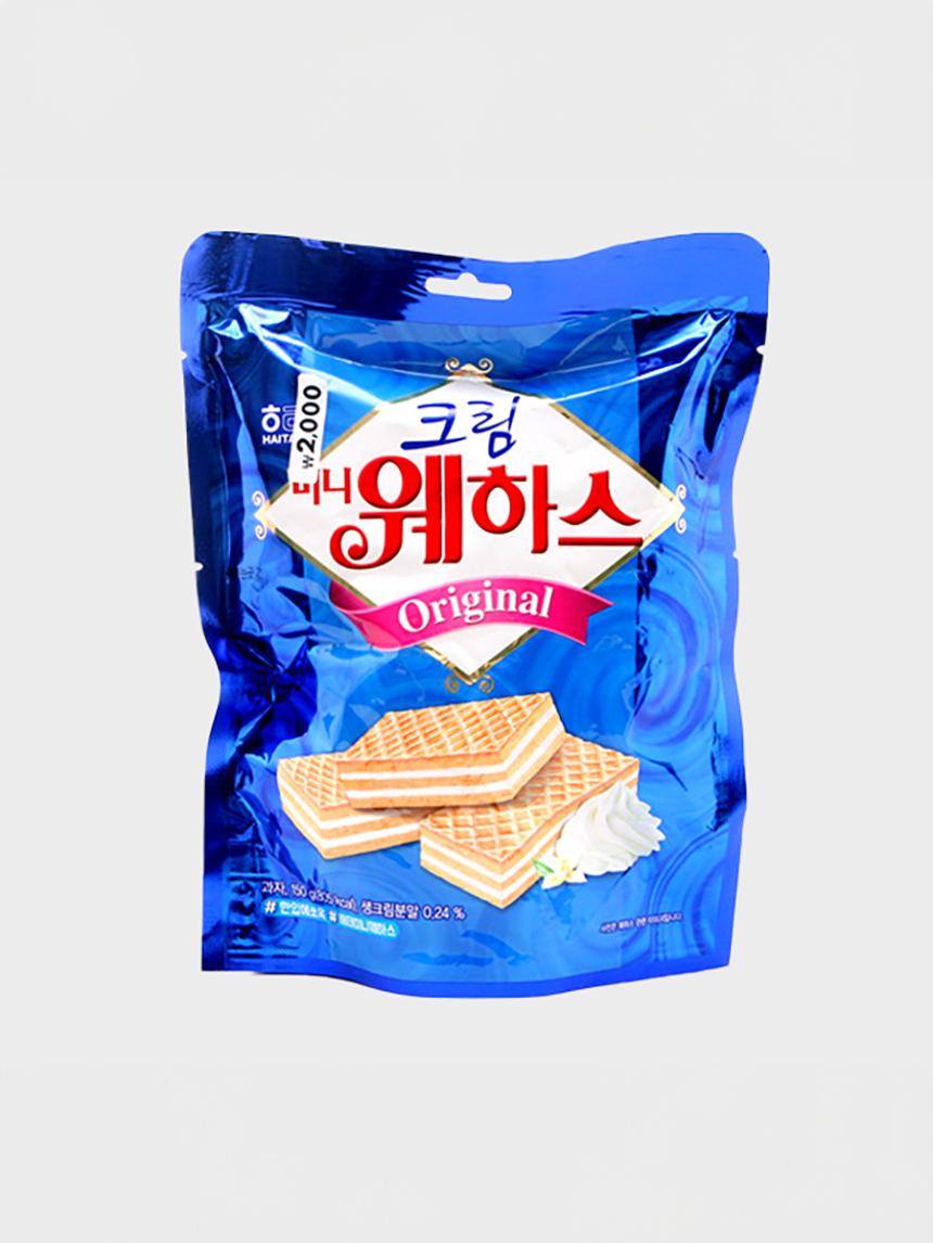 Haitai Cream Mini Wafer Snack 150g 1ea