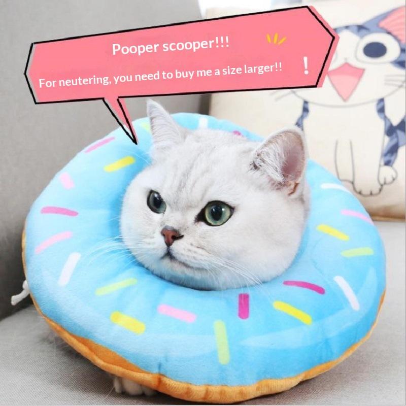 Adjustable Pet Elizabethan Collar Anti-Bite Anti-Lick E-Collar for Cats Wound Healing Surgery Recovery Medication Use