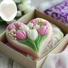 Food Grade Silicones Heart Tulips Candle Valentines Making Molds Easy To Use For Beginners And Craft Lovers