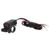 Motorcycle Dual USB Charger SAE to USB Adapter with Switch Waterproof Cover Built in Voltmeter for Phone Tablet