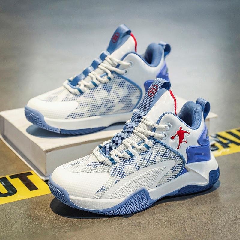 Boys Cool Basketball Shoes 2025 Four Seasons Children's Personalized Breathable Shoes Medium and Older Boys Trendy Fashion Sneakers