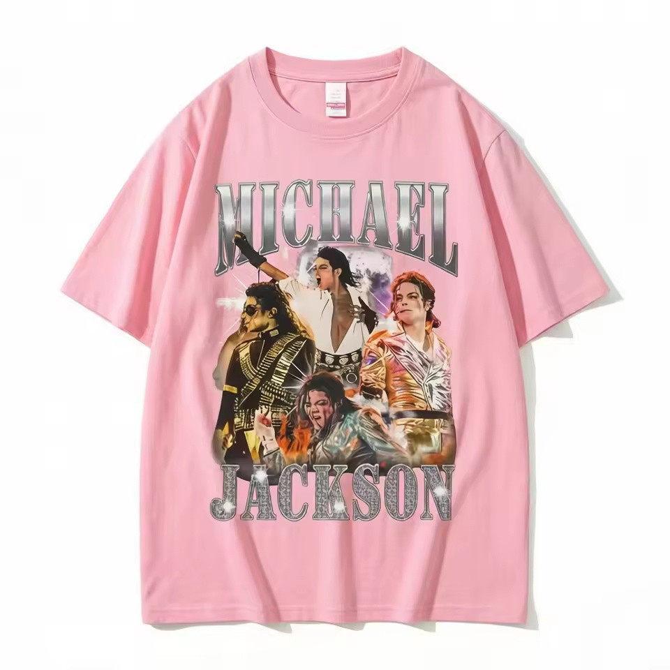 2026 Summer Classic Vintage Michael Jackson Graphic Tshirt Unisex Unisex Clothing Fashion Retro Gothic Rock Male Punk Oversized Y2k