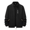 Autumn and Winter Polar Fleece Coat Men's Warm Outdoor Men's Fleece Cardigan Plus Velvet Padded Collar Coat.