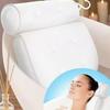 Mesh SPA Bathtub Pillow 3D Mesh Tub Pillow with Anti Slip Suction Cups Bathtub Headrest Ergonomic Pillow
