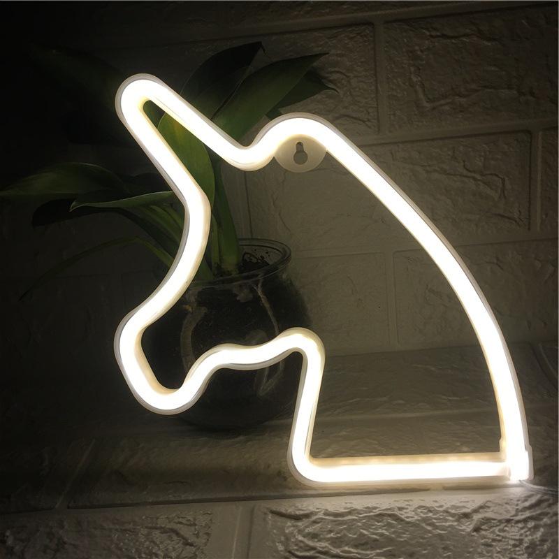 Herz & Stern LED Neon Mondlicht