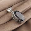 Gray Quartz Gemstone 925 Sterling Silver Pendant 1.8" Handmade Vintage Style Jewelry For Gift PP-71-8