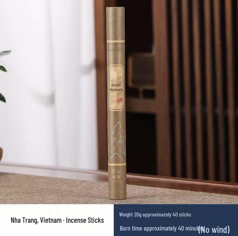 20g Agarwood & Sandalwood Incense Sticks with Natural Mugwort - Non-Mosquito Repellent, Tibetan & Buddhist Incense for Indoor Use